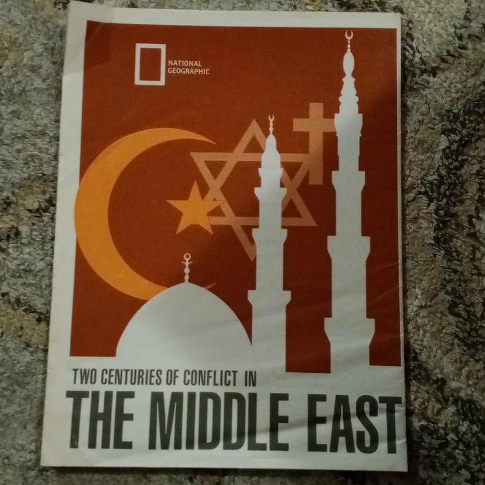 National Geographic - Middle East Conflict Cover in Orange and White